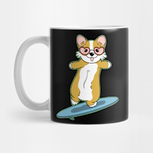 Corgi Surfer Mug